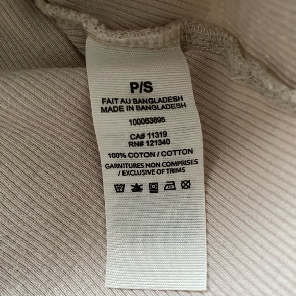 2/$20❤️ | Garage Taupe Ribbed Crop Top - Picture 4 of 4